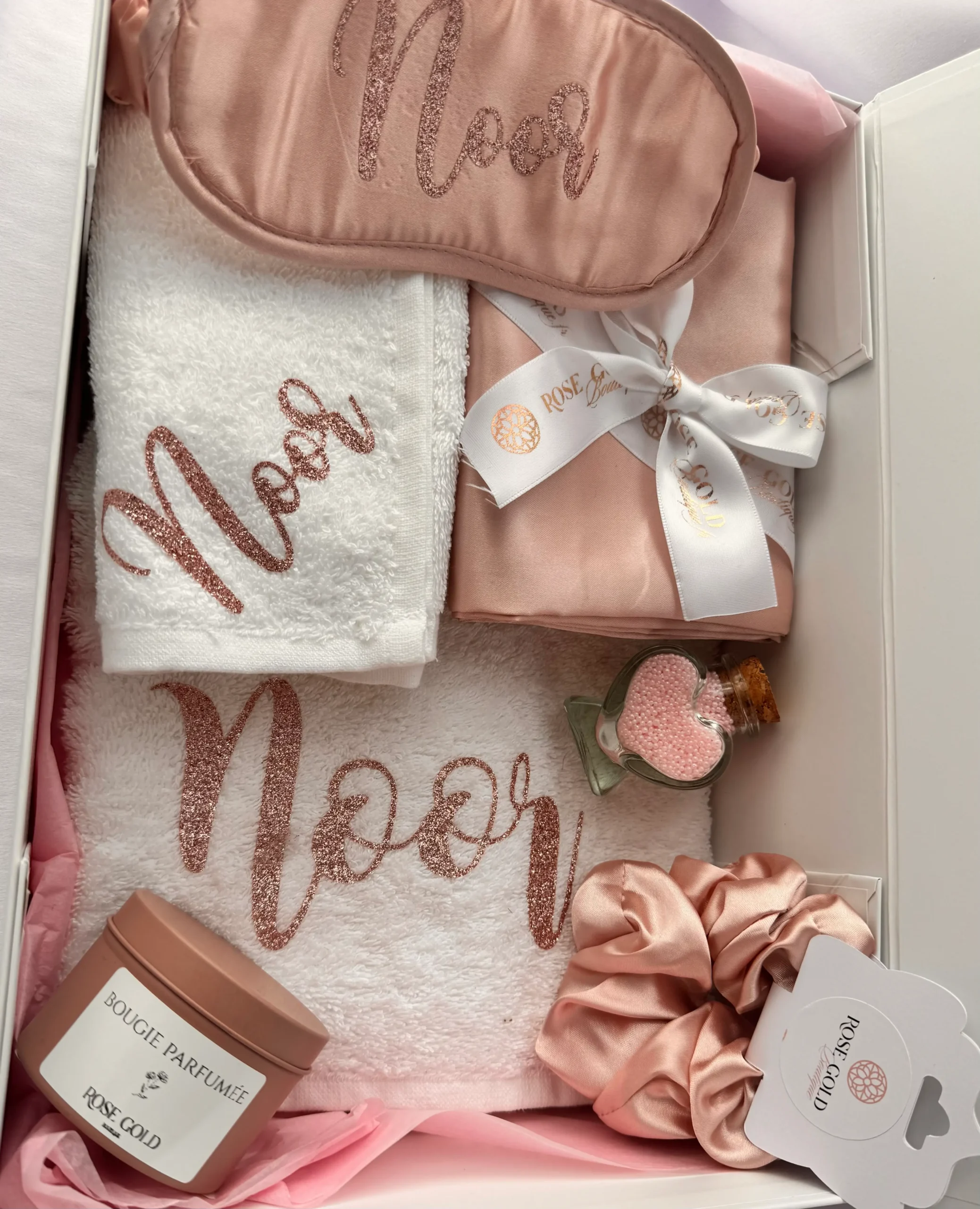 Coffret Satin personnalisé 2 coffret beauty