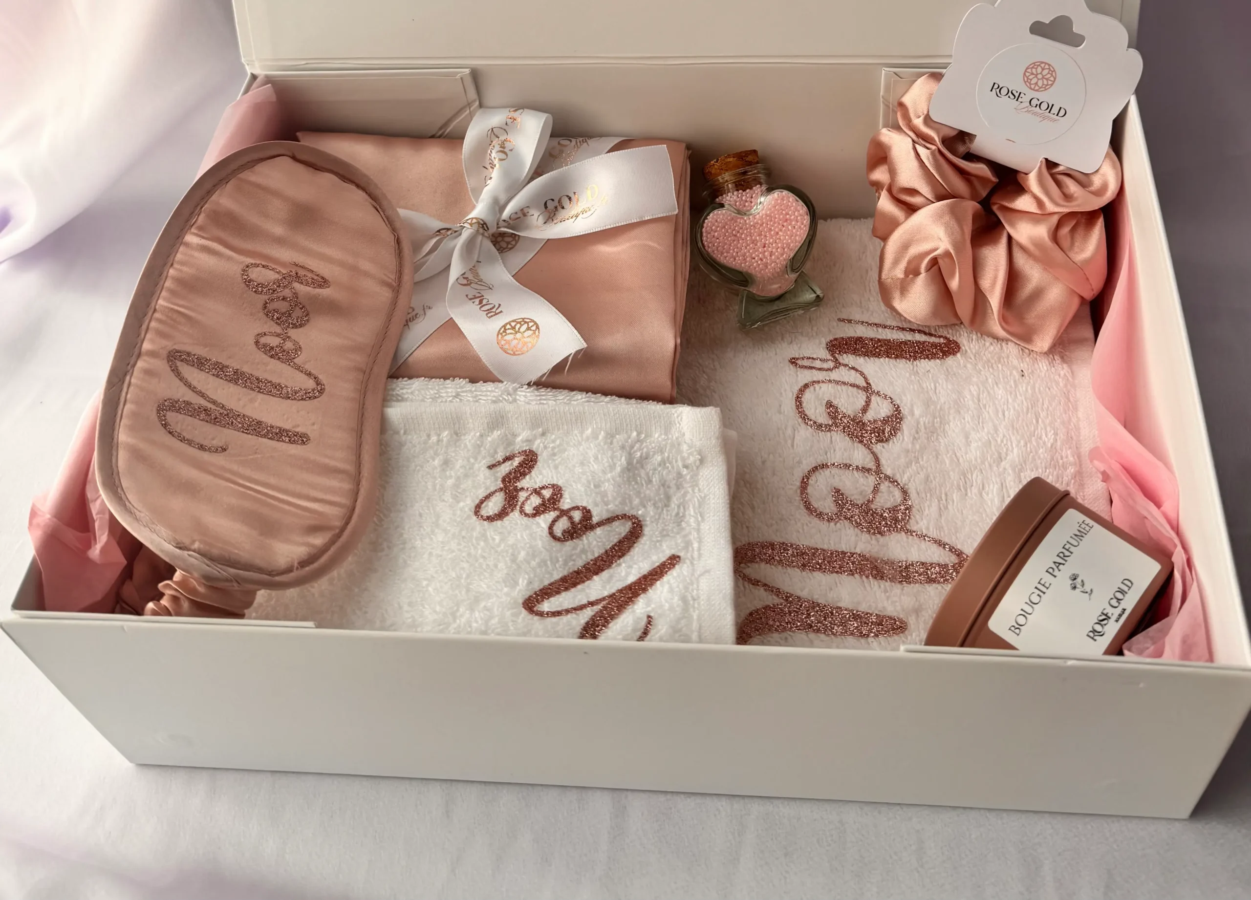 Coffret Satin personnalisé 3 Coffret satin